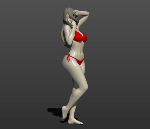 3d модель китаянки в бикини 