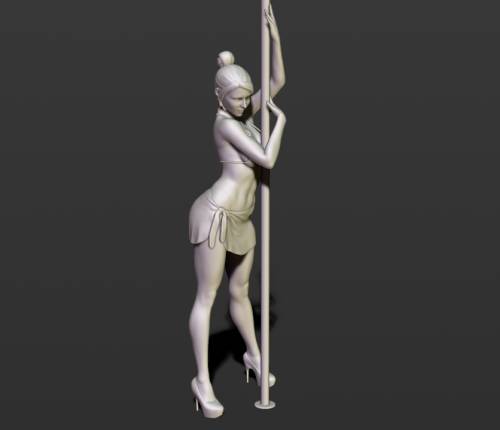 Модель для 3d печати. Девушка с Ш... веслом. Моя интерпретация известной скульптуры.