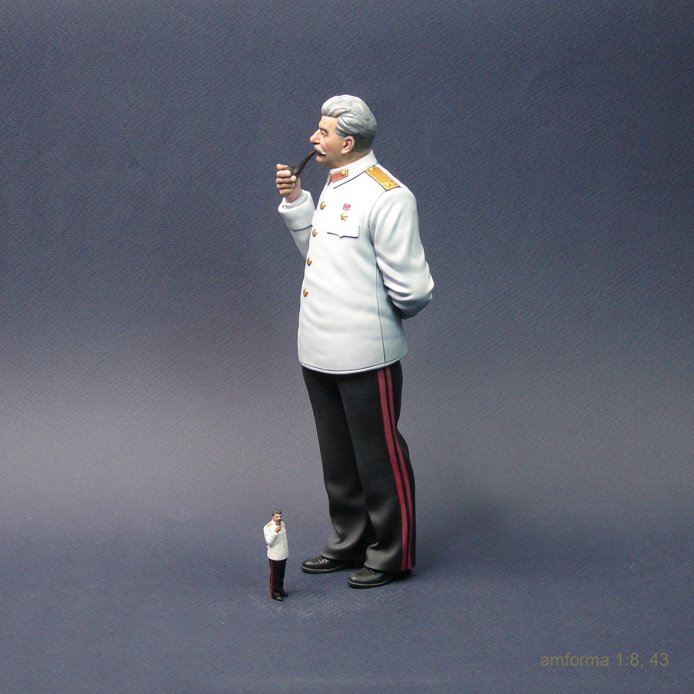 Сталин, фигурка, миниатюра, моделизм, масштабная модель, 1/8, СССР, товарищ, 3D печать, 3Dprint, покраска миниатюр.