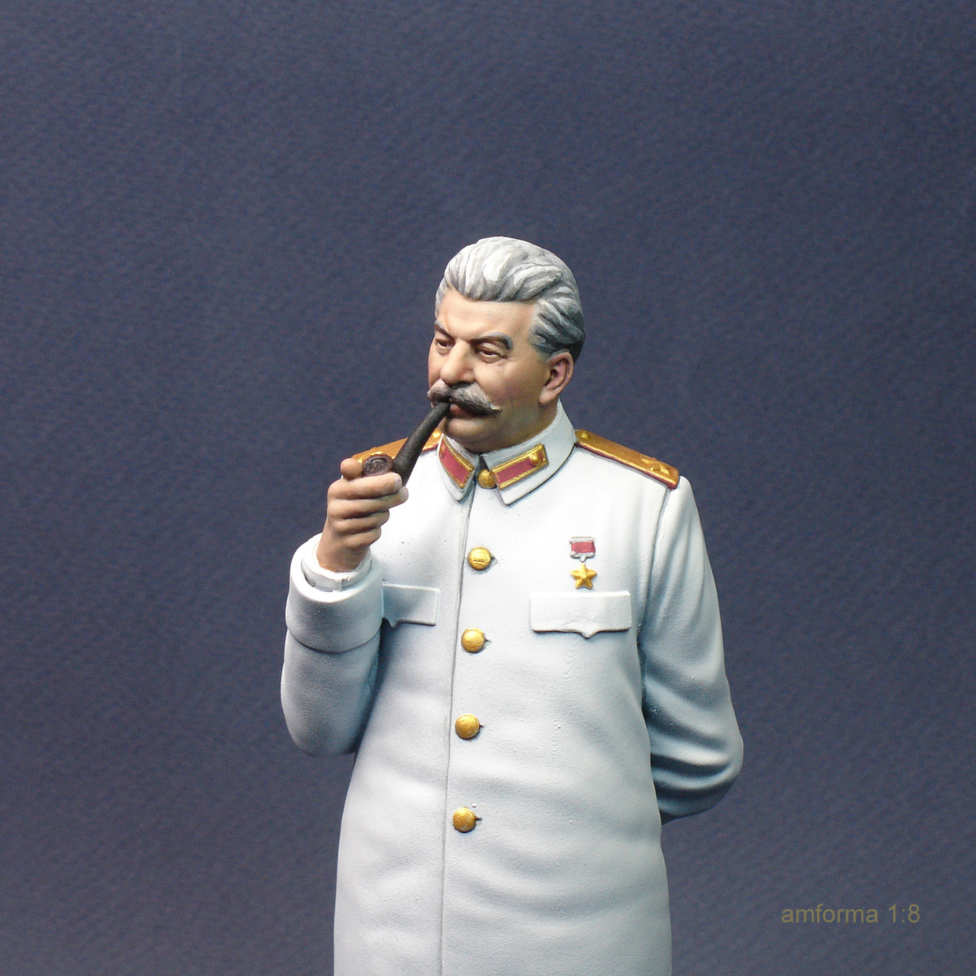 Сталин, фигурка, миниатюра, моделизм, масштабная модель, 1/8, СССР, товарищ, 3D печать, 3Dprint, покраска миниатюр.