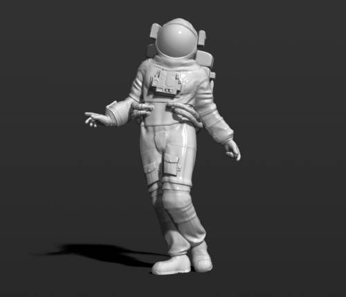 3d print model. Американский астронавт. 
