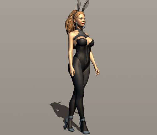 Девушка в костюме кролика. Фигурка из серии "Halloween".
Модель 0668